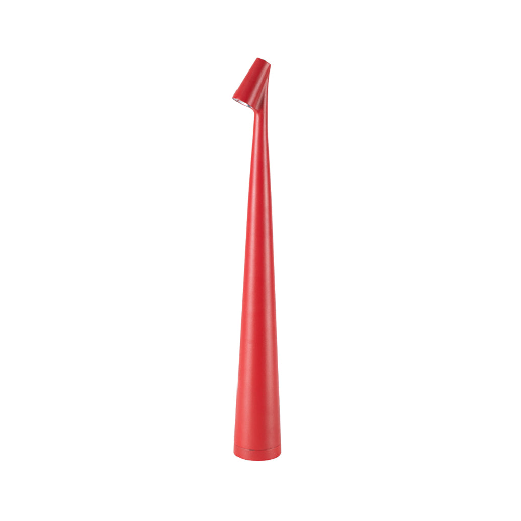 Modern Slim Conical LED Accent Table Lamp Cordless Dimmable Metal Desk Light for Living Room