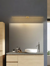 Modern Slim Linear LED Wall Sconce for Bathroom Vanity and Interior Spaces