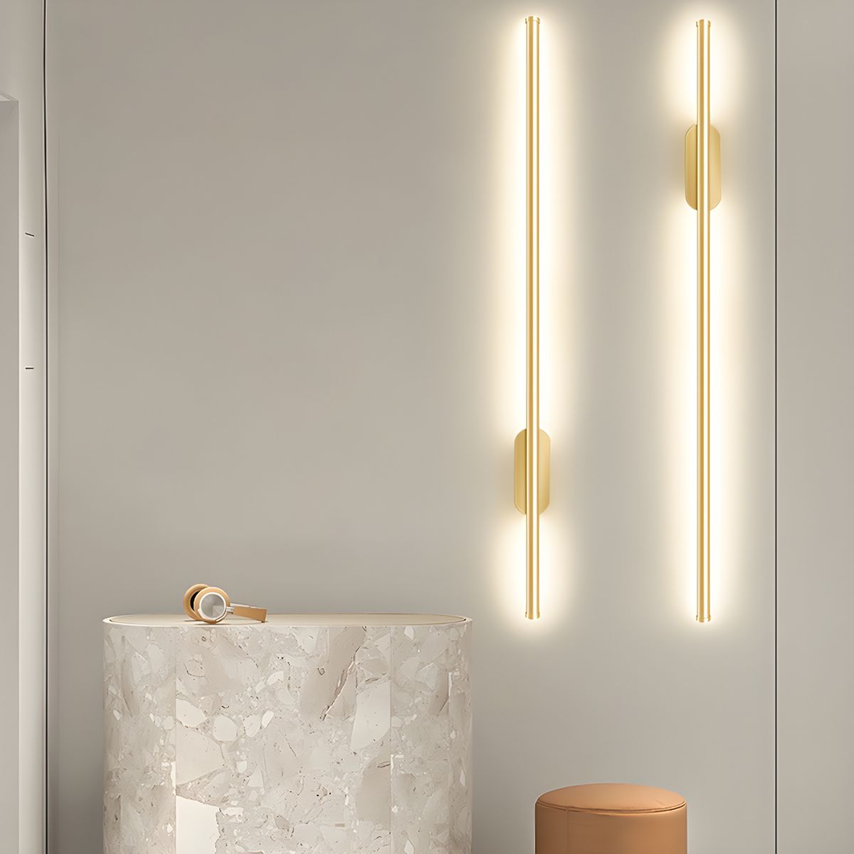 Modern Slim Linear LED Wall Sconce Minimalist Long Bracket Light for Hallway and Bedroom