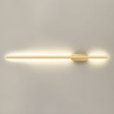 Modern Slim Linear LED Wall Sconce Minimalist Long Bracket Light for Hallway and Bedroom