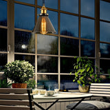 Modern Smoke Gray Glass Industrial Pendant Light Electroplated Hanging Ceiling Fixture for Dining Room