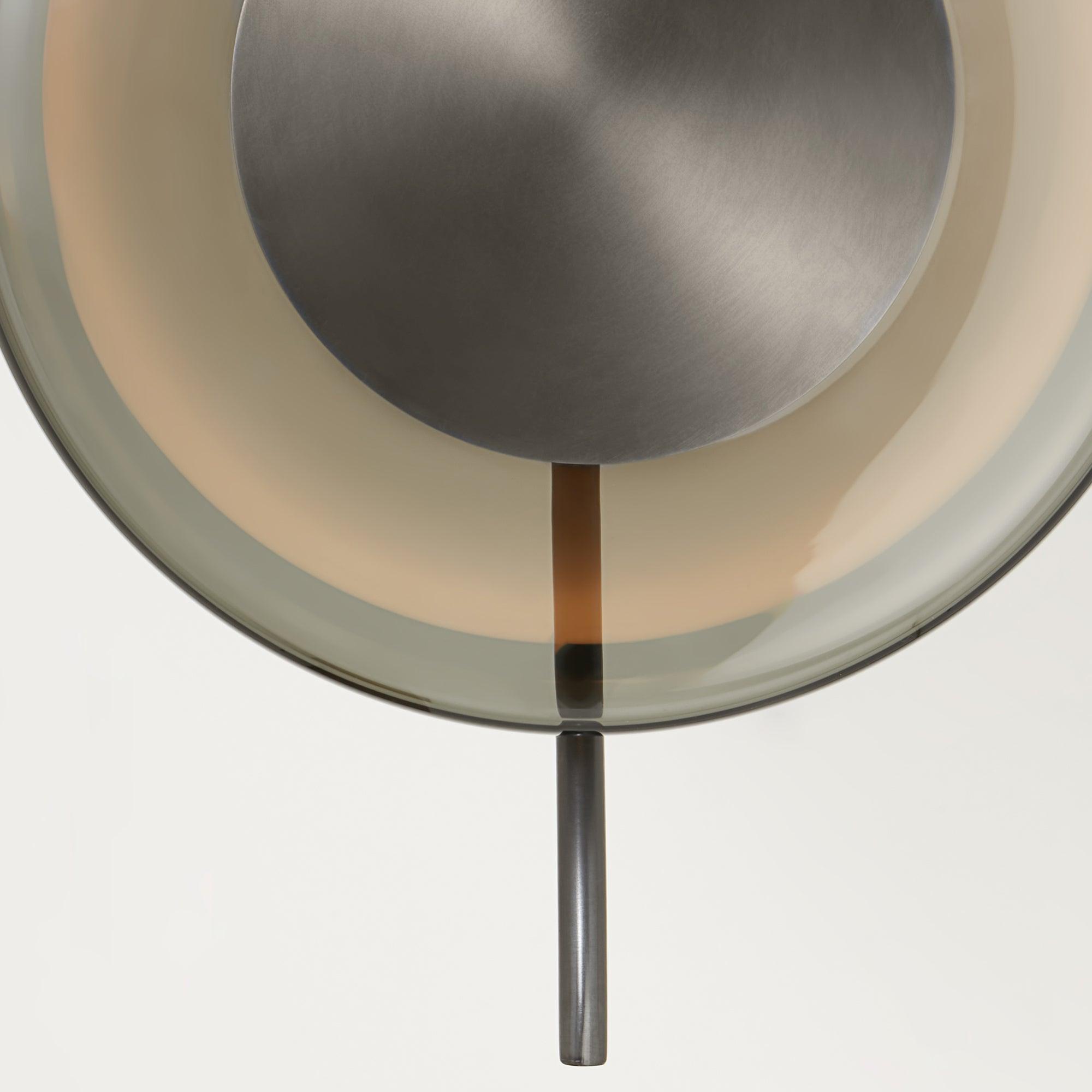 Modern Smoke Grey Glass Pendulum Pendant Light for Elegant Interior Lighting