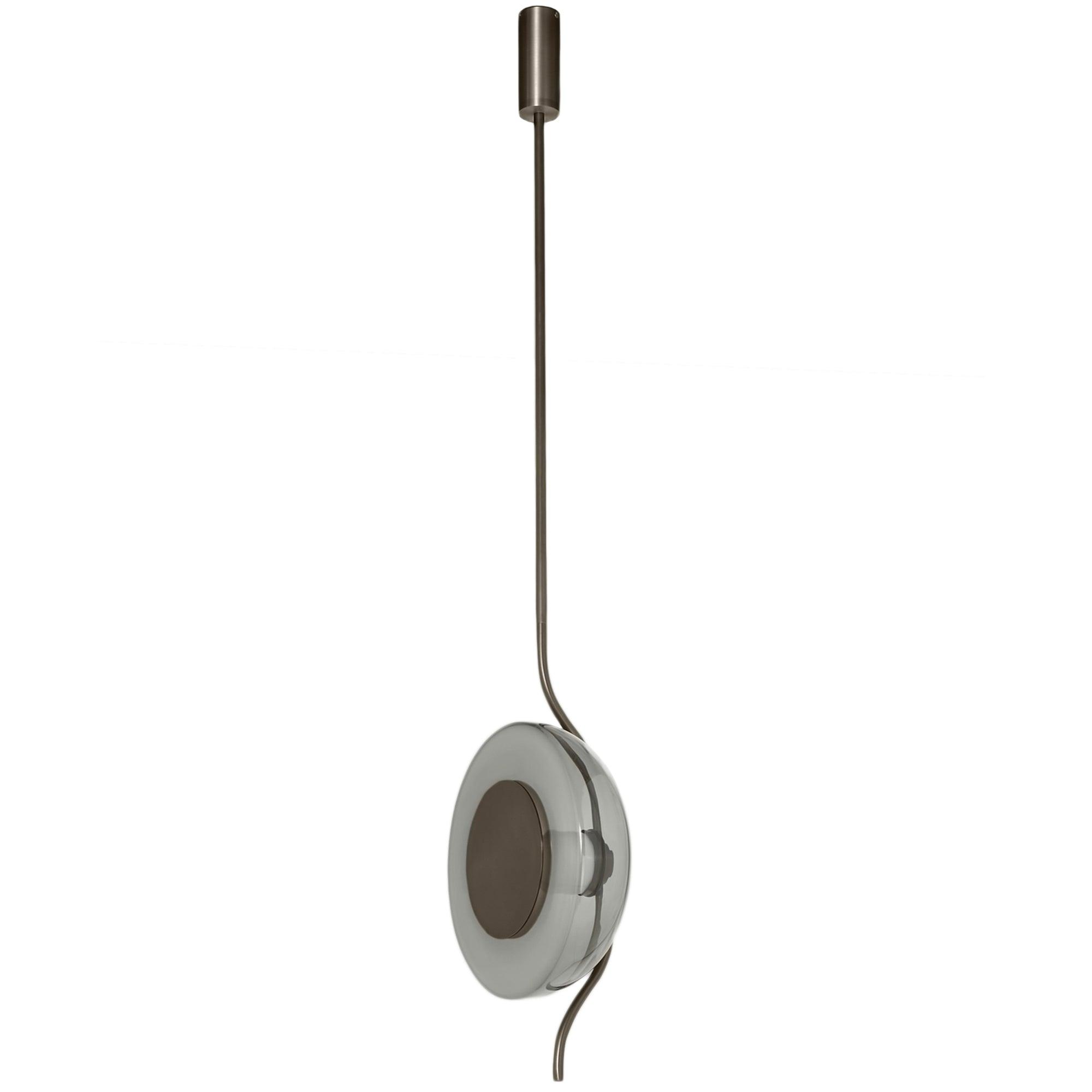 Modern Smoke Grey Glass Pendulum Pendant Light for Elegant Interior Lighting