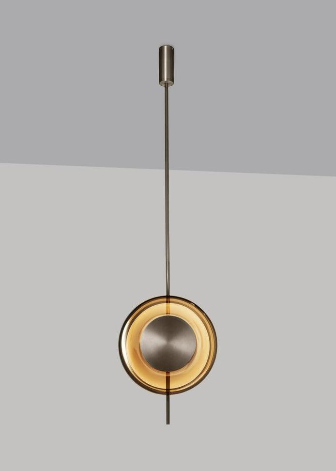 Modern Smoke Grey Glass Pendulum Pendant Light for Elegant Interior Lighting