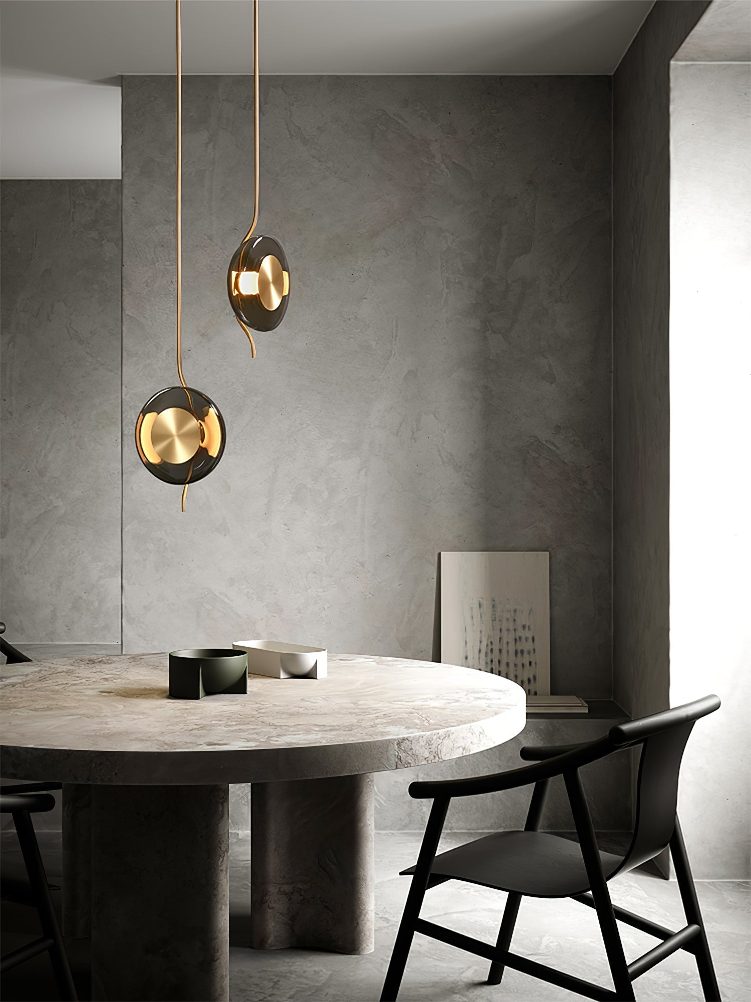 Modern Smoke Grey Glass Pendulum Pendant Light for Elegant Interior Lighting