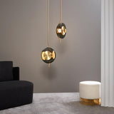 Modern Smoke Grey Glass Pendulum Pendant Light for Elegant Interior Lighting