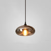 Modern Smoky Gray Bottle Glass Pendant Light Fixture for Dining Room and Kitchen