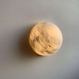 Modern Snowflake Alabaster Stone Wall Sconce LED Interior Lighting Fixture for Hallway and Bedroom