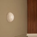 Modern Snowflake Alabaster Stone Wall Sconce LED Interior Lighting Fixture for Hallway and Bedroom