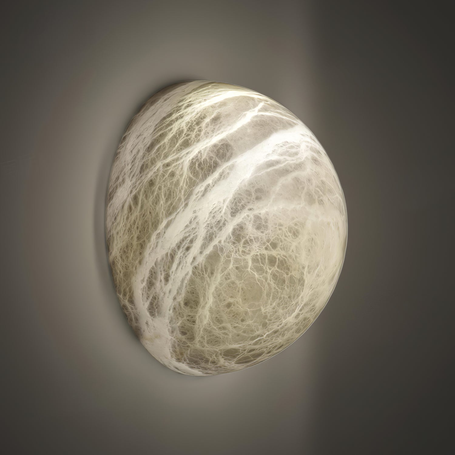 Modern Snowflake Alabaster Stone Wall Sconce LED Interior Lighting Fixture for Hallway and Bedroom