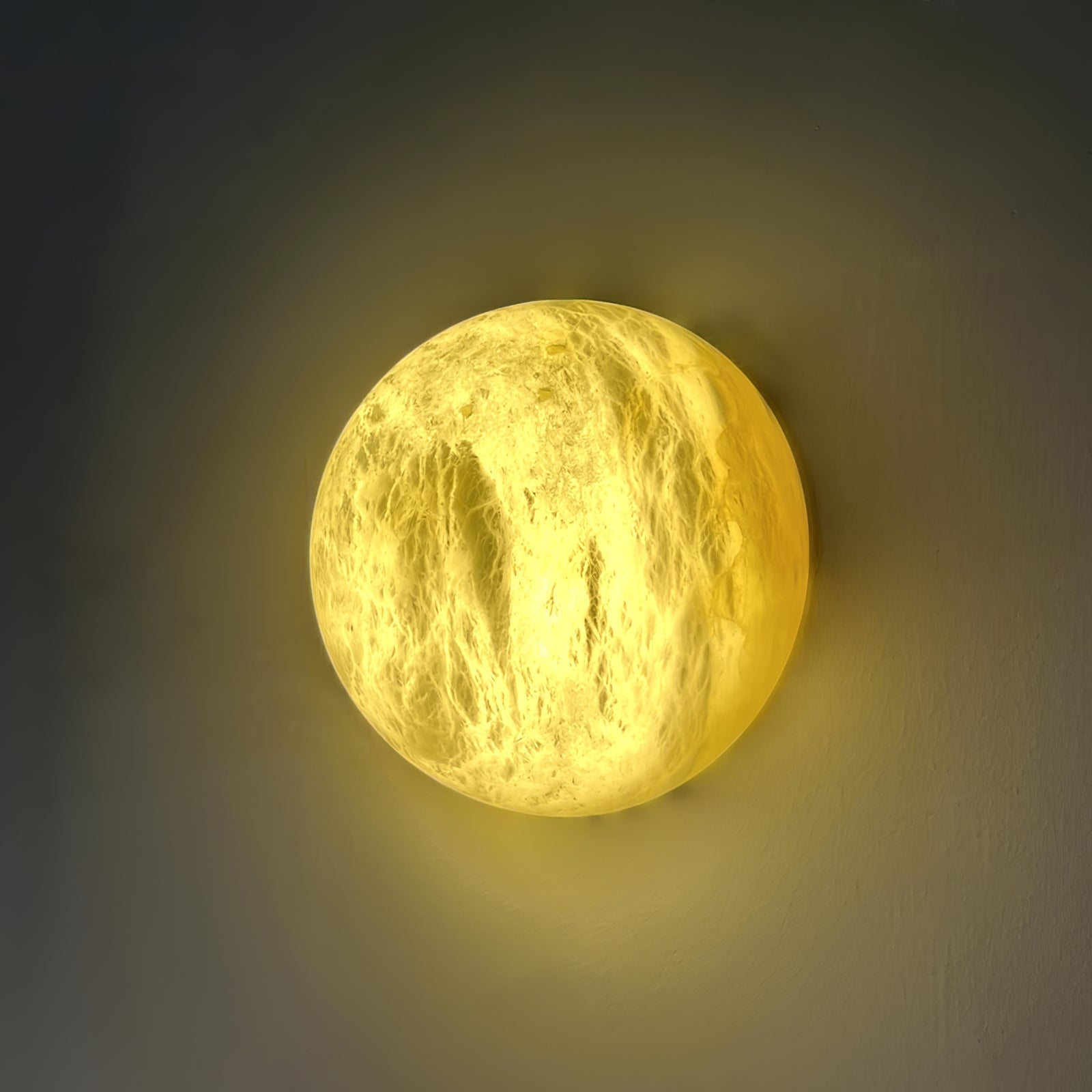 Modern Snowflake Alabaster Stone Wall Sconce LED Interior Lighting Fixture for Hallway and Bedroom