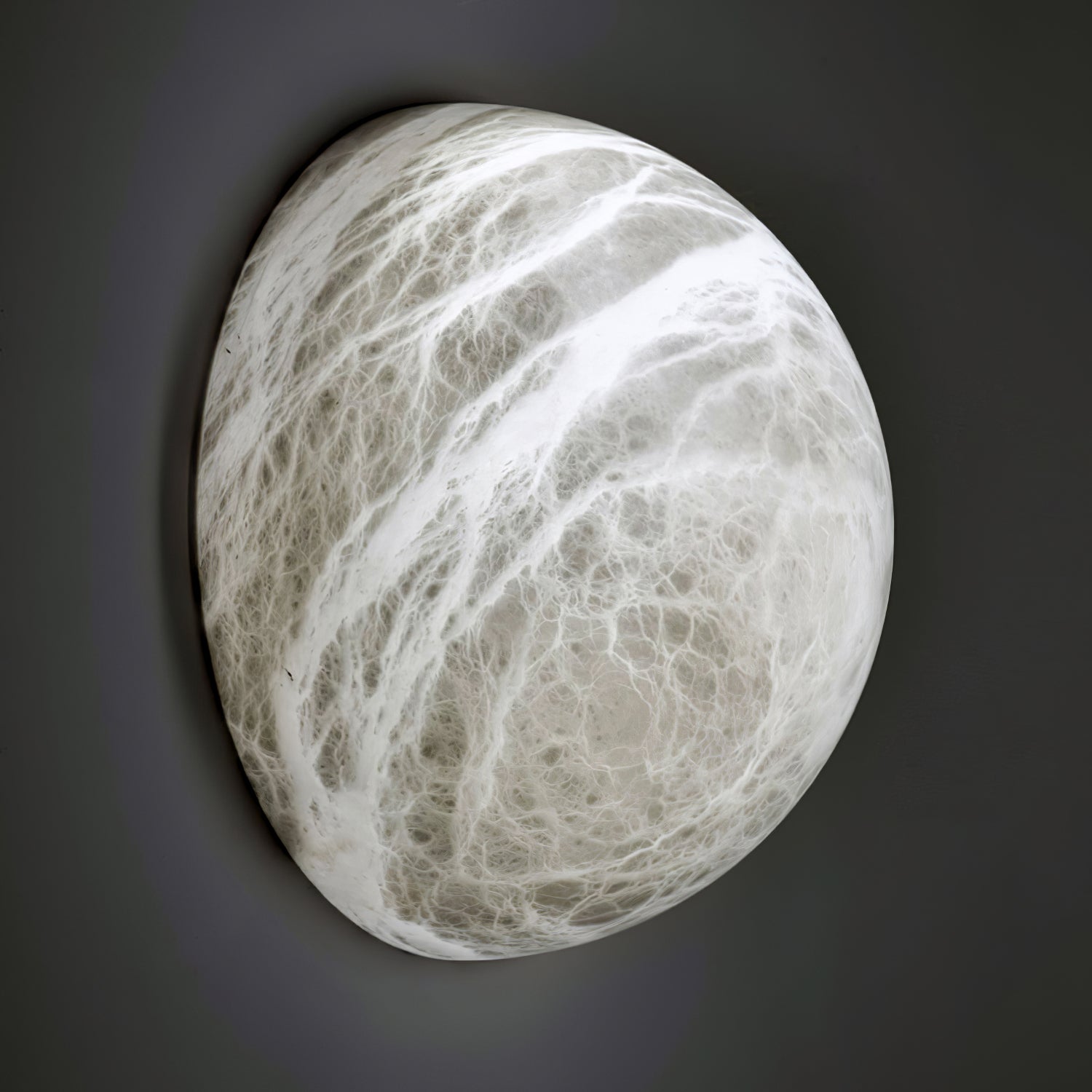 Modern Snowflake Alabaster Stone Wall Sconce LED Interior Lighting Fixture for Hallway and Bedroom