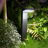 Modern Solar LED Landscape Pathway Lights Waterproof Outdoor Garden Lawn Path Lamp in Black