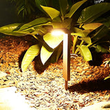 Modern Solar LED Landscape Pathway Lights Waterproof Outdoor Garden Lawn Path Lamp in Black