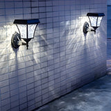 Modern Solar LED Outdoor Wall Sconce Waterproof Smart Touch Sensor Exterior Aluminum Lighting