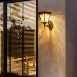 Modern Solar LED Outdoor Wall Sconce Waterproof Smart Touch Sensor Exterior Aluminum Lighting