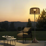 Modern Solar Mesh Outdoor Floor Lamp with Stainless Steel Body and IP67 Waterproof Rating