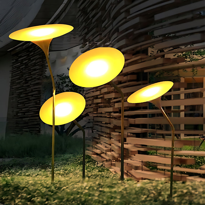 Modern Solar Mushroom Lawn Light Adjustable LED Outdoor Pathway Lighting for Garden and Landscape
