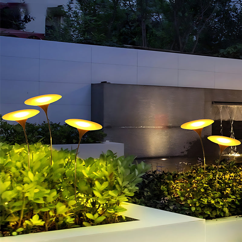 Modern Solar Mushroom Lawn Light Adjustable LED Outdoor Pathway Lighting for Garden and Landscape