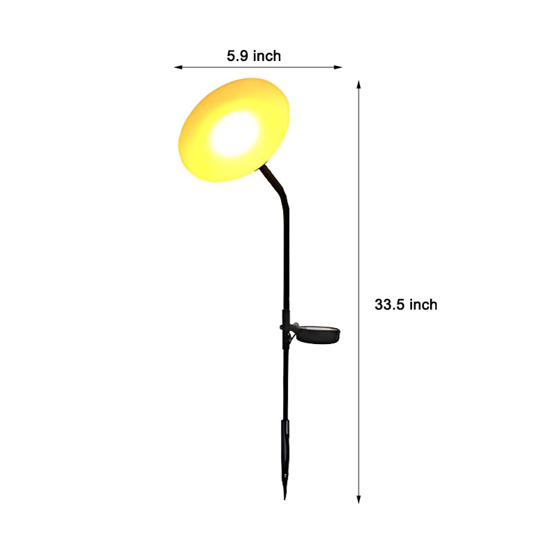 Modern Solar Mushroom Lawn Light Adjustable LED Outdoor Pathway Lighting for Garden and Landscape