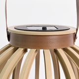 Modern Solar Outdoor Lantern Waterproof Rattan Style LED Hanging Garden Light for Balcony