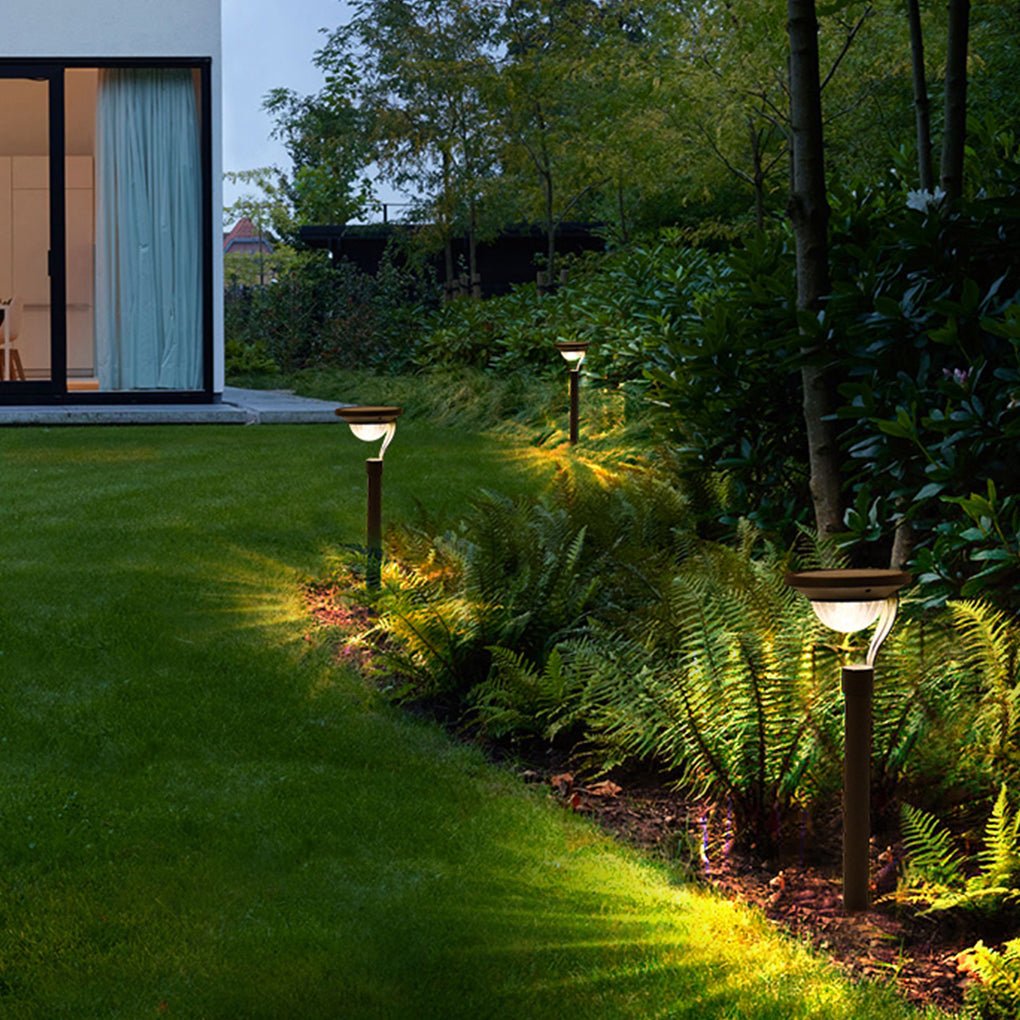 Modern Solar Outdoor Pathway Light Waterproof LED Landscape Lamp for Yard and Walkway