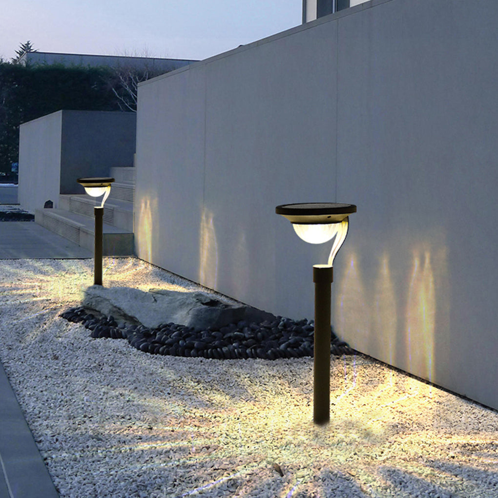Modern Solar Outdoor Pathway Light Waterproof LED Landscape Lamp for Yard and Walkway