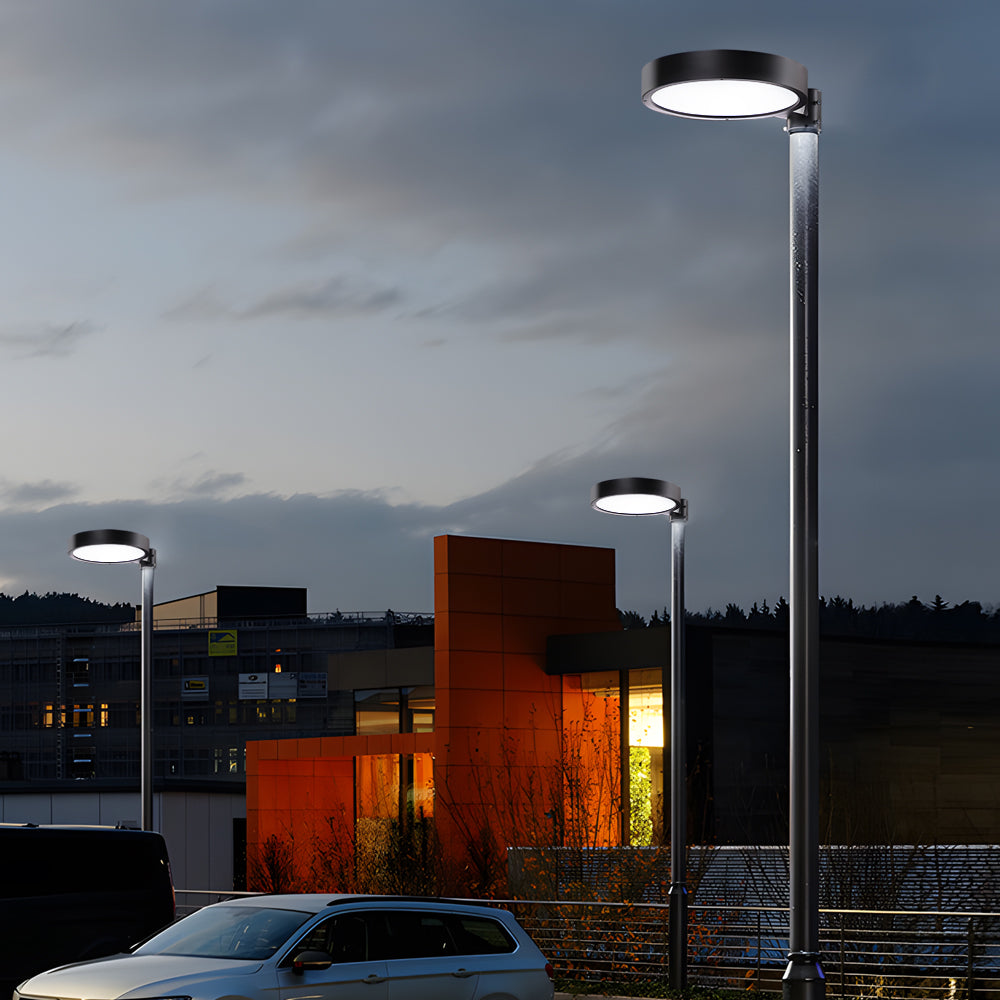 Modern Solar Outdoor Post Lamp Waterproof LED Garden Street Light with Remote Control