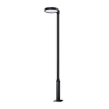 Modern Solar Outdoor Post Lamp Waterproof LED Garden Street Light with Remote Control