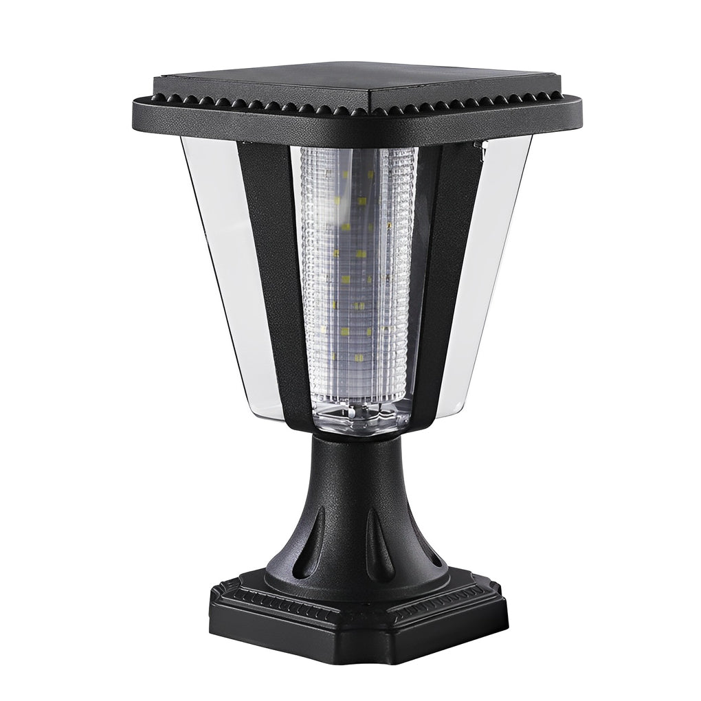 Modern Solar Post Cap Lights Waterproof Outdoor Motion Sensor LED Fence Pillar Lighting for Garden