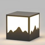 Modern Solar Post Light Waterproof LED Outdoor Landscape Lighting for Fence and Garden