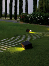 Modern Solar Powered Cube Garden Light Waterproof Outdoor Patio LED Lamp