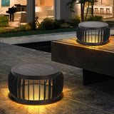 Modern Solar Powered Garden Post Light Waterproof Three Color LED Outdoor Path Lamp