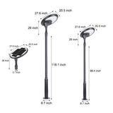 Modern Solar Powered LED Lamp Post Outdoor IP65 Waterproof Street Light for Gardens and Parks