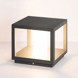 Modern Solar Powered LED Outdoor Post Lights Waterproof Aluminum Pillar Lamp for Garden Path