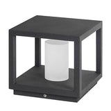 Modern Solar Powered LED Outdoor Post Lights Waterproof Aluminum Pillar Lamp for Garden Path