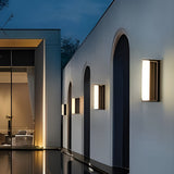 Modern Solar Powered LED Outdoor Wall Sconce Waterproof Linear Acrylic Porch Light