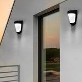 Modern Solar Powered Outdoor Fence Lights Pack of 2 with 10 LED Beads and IP64 Waterproof Rating