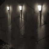 Modern Solar Powered Outdoor Fence Lights Pack of 2 with 10 LED Beads and IP64 Waterproof Rating