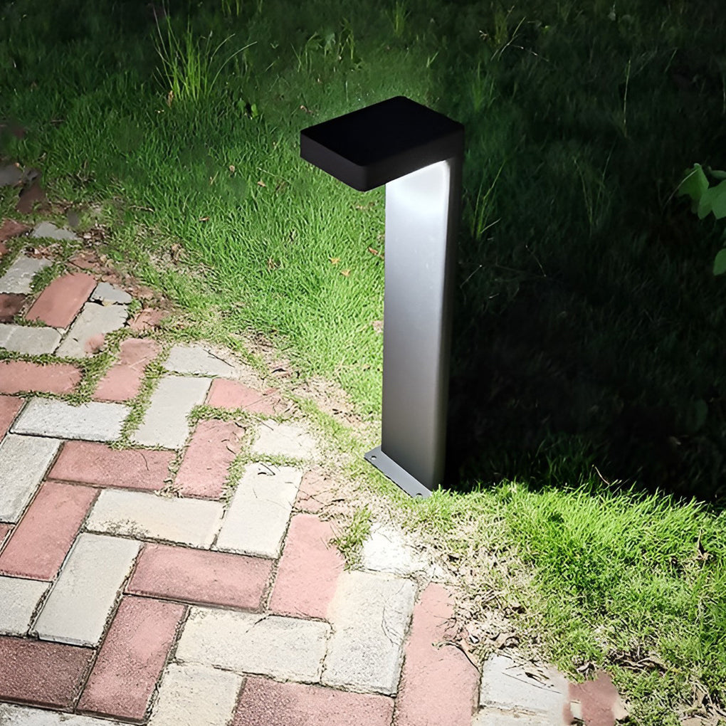 Modern Solar Powered Outdoor Pathway Lights IP65 Waterproof LED Landscape Walkway Garden Lighting