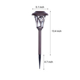 Modern Solar Powered Outdoor Pathway Lights Waterproof Stainless Steel Landscape Garden Lighting