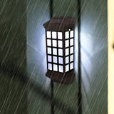 Modern Solar Powered Outdoor Wall Lamp Waterproof LED Exterior Sconce for Garden Patio and Courtyard