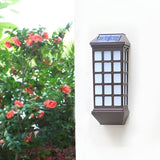 Modern Solar Powered Outdoor Wall Lamp Waterproof LED Exterior Sconce for Garden Patio and Courtyard