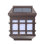 Modern Solar Powered Outdoor Wall Lamp Waterproof LED Exterior Sconce for Garden Patio and Courtyard