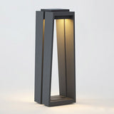 Modern Solar Powered Square LED Path Light Waterproof Outdoor Garden Lantern for Landscape Lighting