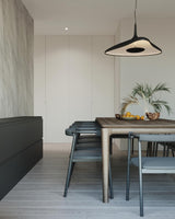 Modern Soleil Noir LED Pendant Light Slender Aerial Design Ceiling Hanging Lamp