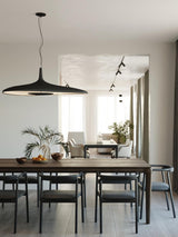 Modern Soleil Noir LED Pendant Light Slender Aerial Design Ceiling Hanging Lamp