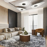 Modern Soleil Noir LED Pendant Light Slender Aerial Design Ceiling Hanging Lamp