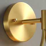 Modern Solid Brass Wall Sconce with Opal Glass Shade Set of 2 Indoor Wall Mounted Lighting Fixture