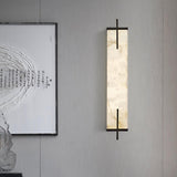 Modern Spanish Alabaster Wall Sconce with Integrated LED for Luxury Interior Lighting